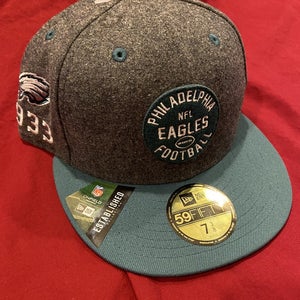 NFL Philadelphia Eagles Established Collection New Era On Field Hat Size 7-3/8 * NEW NWT
