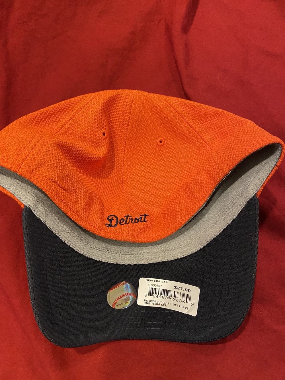 MLB Detroit Tigers New Era 39Thirty Size Medium-Large Orange Hat * NEW NWT