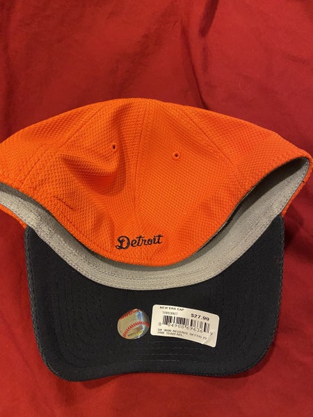 MLB Detroit Tigers New Era 39Thirty Size Medium-Large Orange Hat