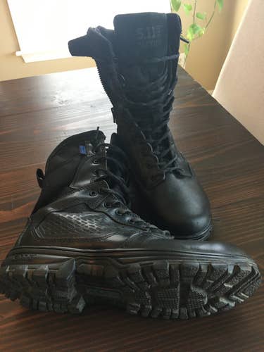 5.11 Tactical Evo 8 waterproof boots, size 11.5, black, side zip