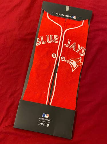 MLB Toronto Blue Jays Socks by Stance Canada Day Red Alternate Jersey * RARE * NEW
