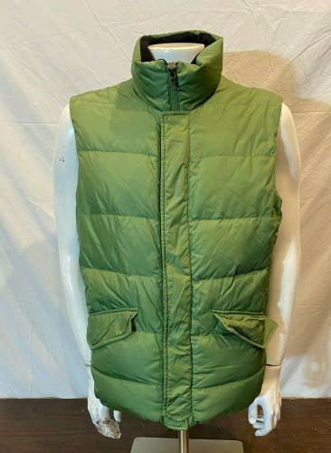 Banana Republic BR78 Down Insulated Green Puffer Vest Men's Large EXCELLENT