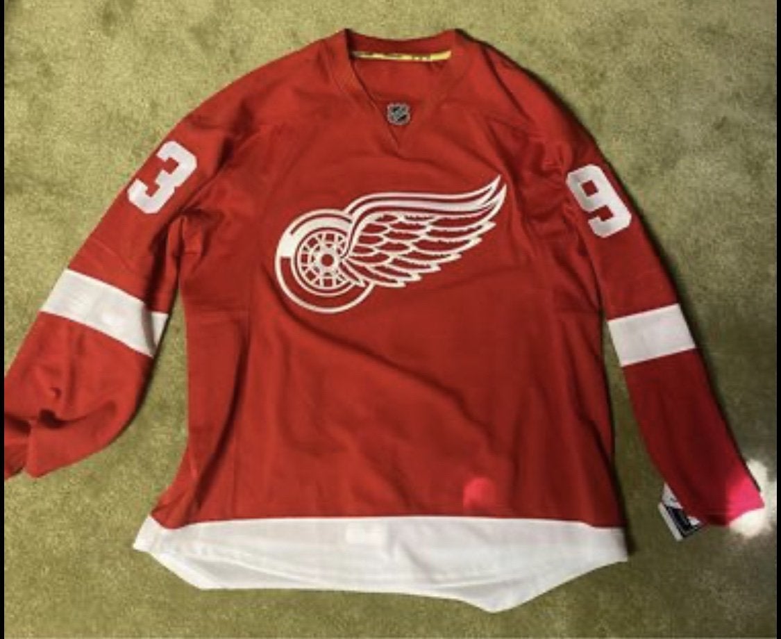 Reebok Detroit Red Wings Men's Customized Authentic White Away Jersey
