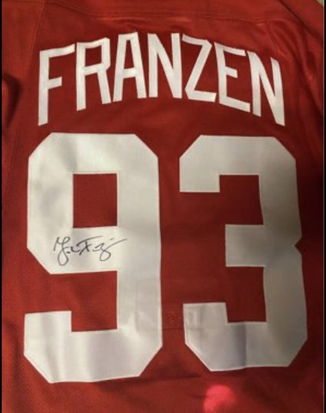 Autographed Authentic Johan Franzen Detroit Red Wings Jersey