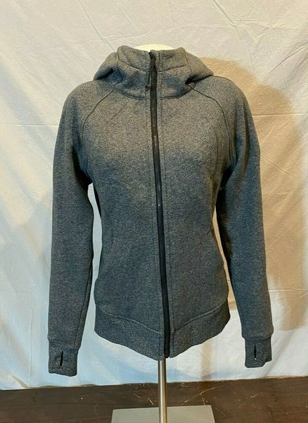 Lululemon Scuba Hoodie Size 6 Pre-owned Speckled Grey GREAT CONDITION 