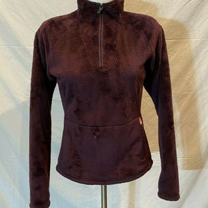 The North Face Dark Purple Fleece 1/2-Zip Pullover Women's XS Fast Shipping