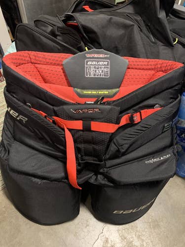 Black Senior Medium Bauer Vapor 2X Pro Hockey Goalie Pants