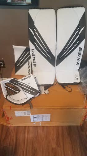 New Senior Large-35+1 Bauer Full Right 3X Goalie Full Set
