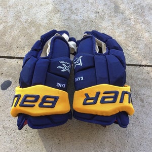 Buffalo Sabres New Pro Stock Bauer Vapor 1X Pro Gloves 15” Kane