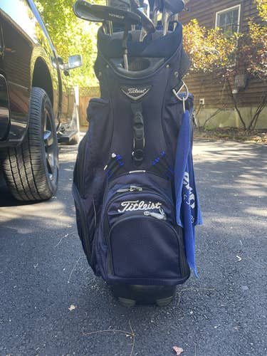 Blue Titleist Golf Bag