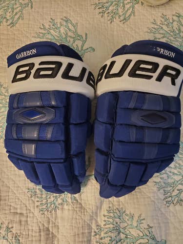 Blue New Senior Bauer Nexus 1000 Gloves 14" Pro Stock
