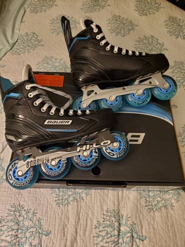 Senior Used Bauer Inline Skates Regular Width Size 8
