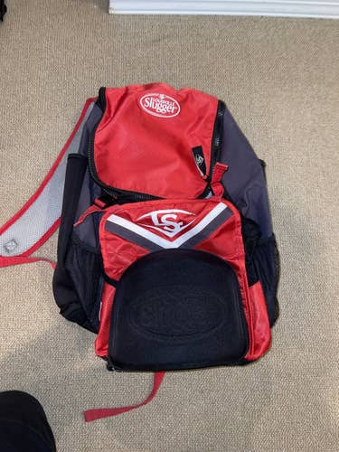 Red Used Louisville Slugger Bat Bag