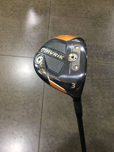 Used Callaway Mavrik Sub Zero 3 Wood Graphite Stiff Golf Fairway Woods