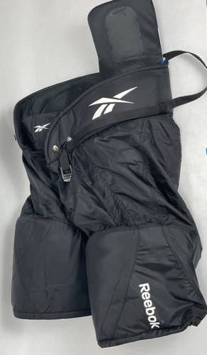 Black Senior Used Large Reebok Hockey Pants