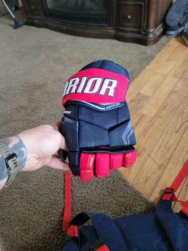 Blue New Senior Warrior Qre pro Gloves 13"