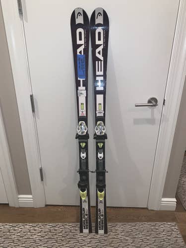 Used HEAD Racing World Cup Rebels i.SL RD Skis w/ Bindings, 150 cm