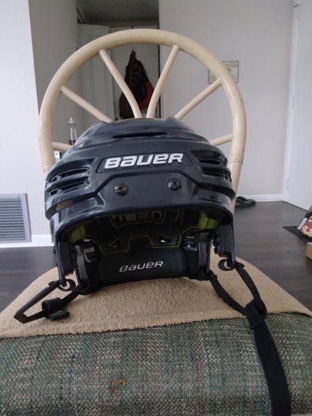 Blue Used Medium Bauer Re-Akt 100 Helmet Pro Stock