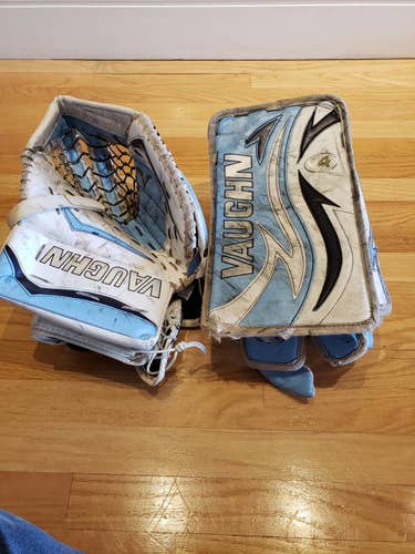 Used Senior Vaughn Blocker & Glove Regular V6 2000 Pro