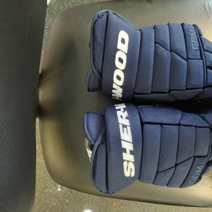 Navy Blue New Senior Sher-Wood BPM 120 Gloves 14+"