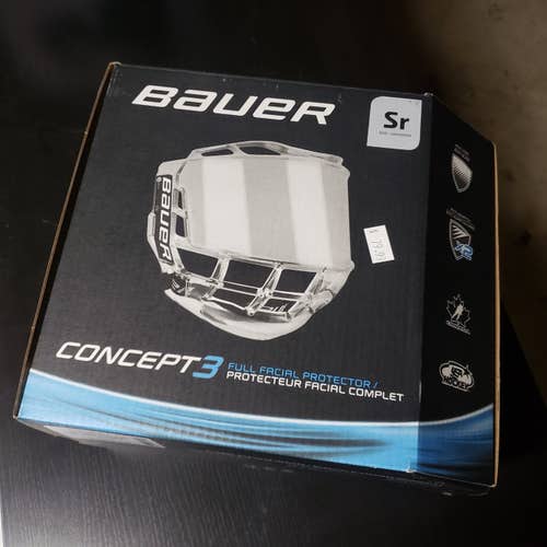 New Senior Large Bauer Concept 3 Full Shield Full Cage