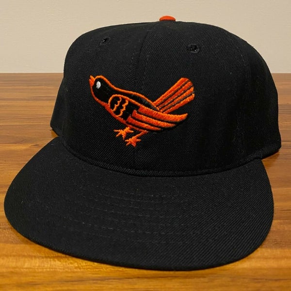 Men's Baltimore Orioles New Era Orange Retro Jersey Script 59FIFTY