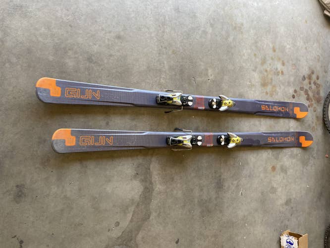 Used Salomon All Mountain Skis With Bindings