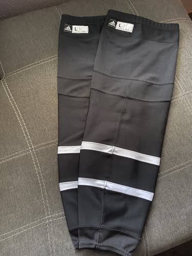 Adidas Black NCAA Game-Worn hockey socks