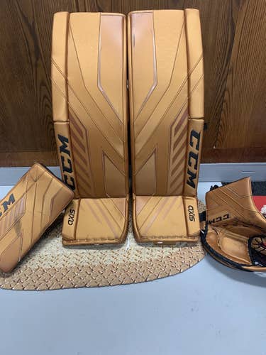 Brown Senior 36" Regular AXIS PRO Goalie Full Set