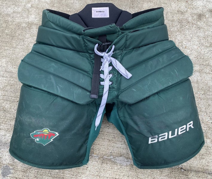 Bauer Pro Stock Hockey Goalie Pants Green Minnesota Wild 6025