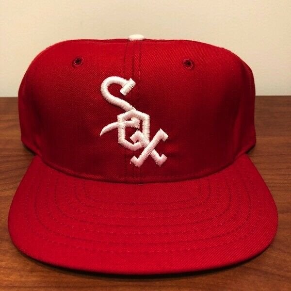 80s white sox hat