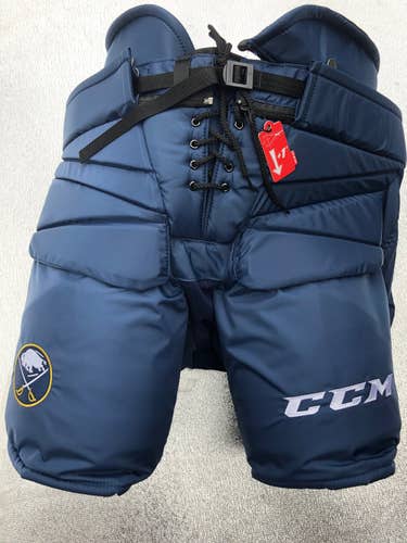 NAVY Senior New Medium CCM HPG 14A Hockey Goalie Pants Pro Stock