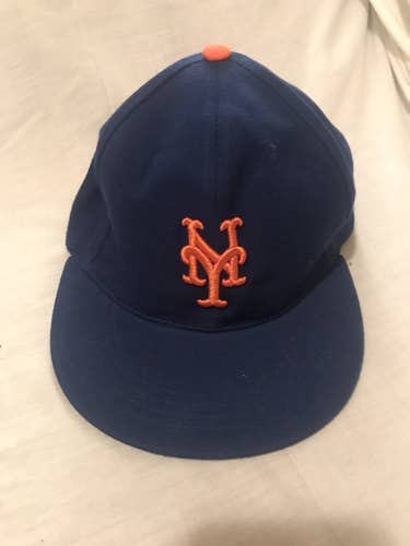 New York Mets Sga Snapback Skyline Brim Hat Nathans New