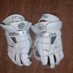 White New Player's Maverik 14" M4 Lacrosse Gloves