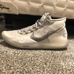 White Men's Size 12 (Women's 13) Nike KD 12 Shoes