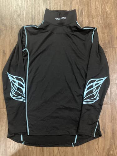 Bauer Hockey Baselayer top with Kevlar Neck Guard