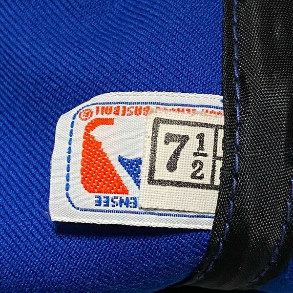 Atlanta Braves Hat Baseball Cap Fitted 7 1/2 Roman Blue Vintage 80s MLB ATL  Mens