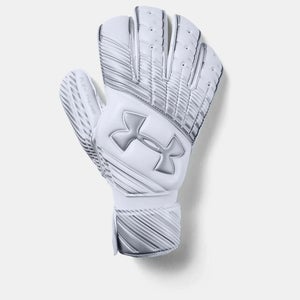 Under Armour Mens UA Magnetico Premier Keeper Gloves 1305519-102 White & Silver