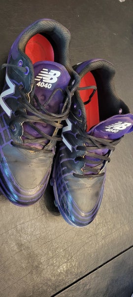 Purple/Black Men's Size Men's 10.5 (W 11.5) Molded Cleats New Balance