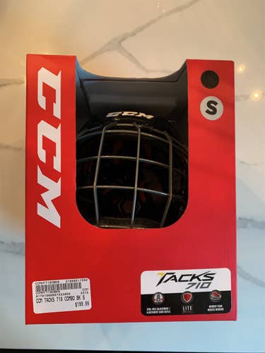 Black New Small CCM Tacks 710  Helmet