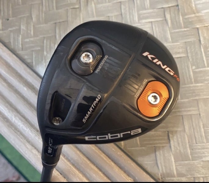 Men's LH Cobra King F6 5/6 Wood (Adj Loft) Stiff Flex