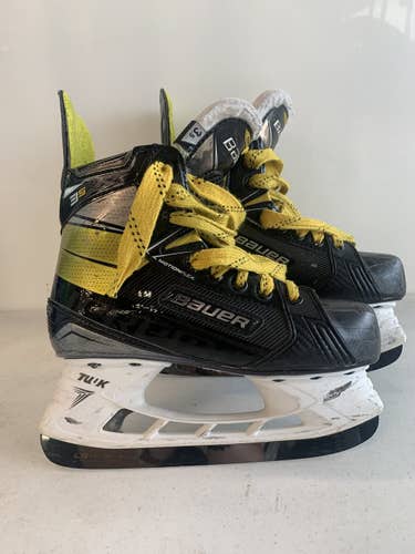 Used Bauer 3s Junior 03.5 Ice Skates Ice Hockey Skates
