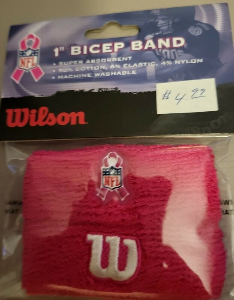 Wilson Football Eye Black Breast Cancer Awareness Pink Stickers w black pencil 