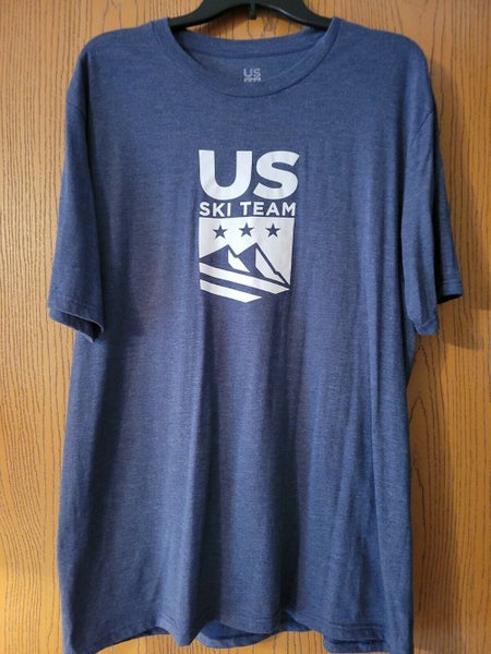 US Ski Team T-Shirt Blue Red Mens XL USST 2 shirts