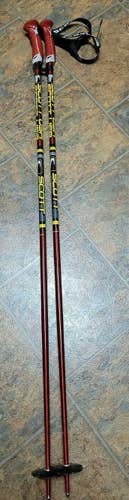Scott Firewall Ski Poles 135cm Red/Yellow