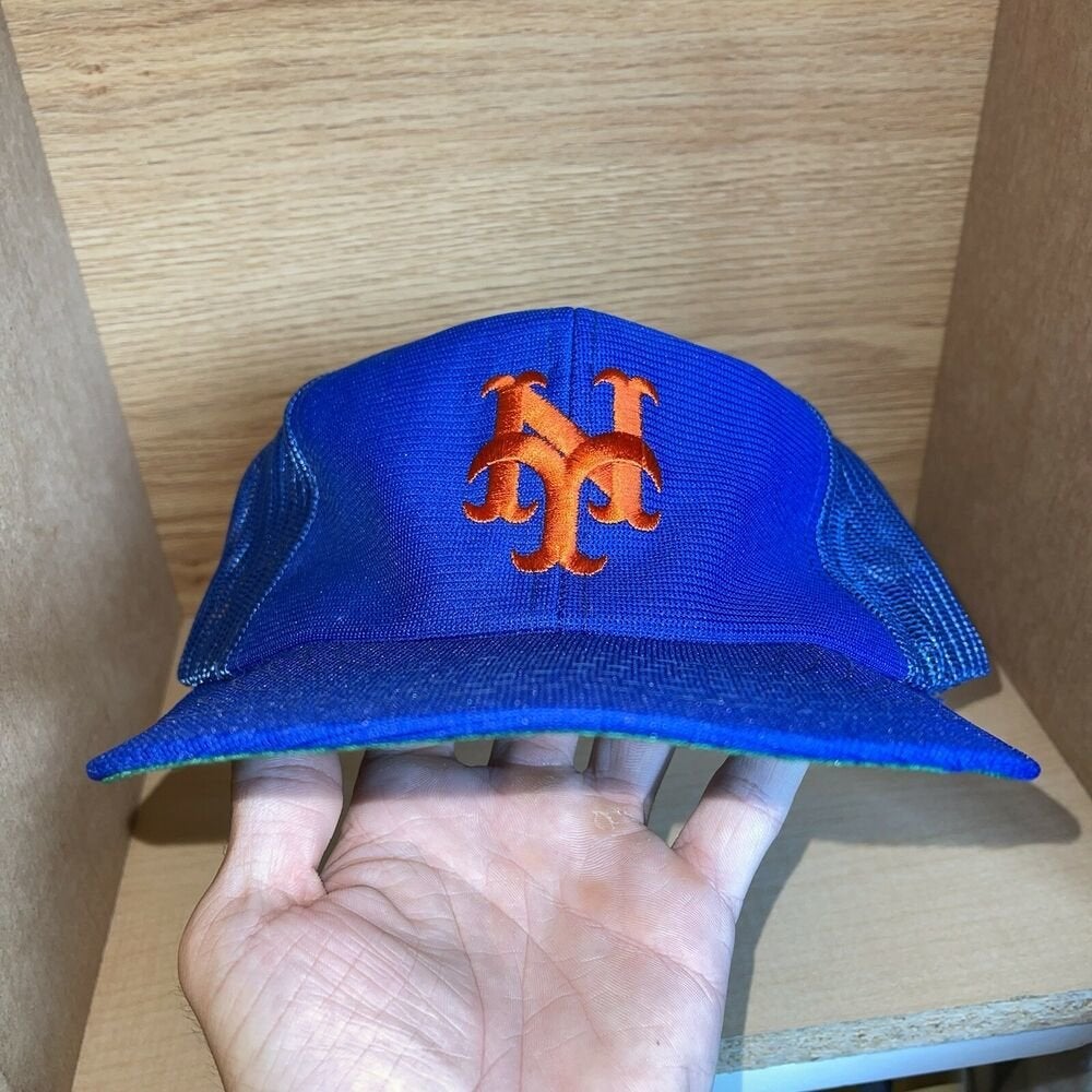 NEW YORK METS VINTAGE 1980'S MLB ANNCO MESH SNAPBACK ADULT HAT