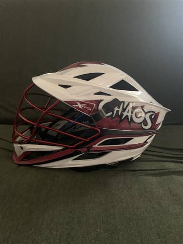 Game Worn 2021 PLL Max Adler Chaos LC Helmet