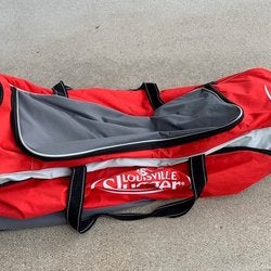 Red Used Louisville Slugger Catcher's Bag