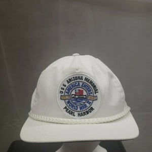 Vintage USS Arizona Pearl Harbor Snapback Patch Hat