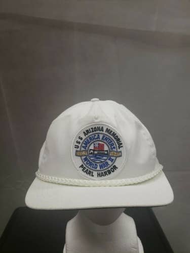 Vintage USS Arizona Pearl Harbor Snapback Patch Hat